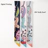 Silk Twilly Scarf Digital Print