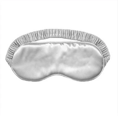 Mulberry Silk Eye Mask Sleep med justerbart elastisk pannebånd